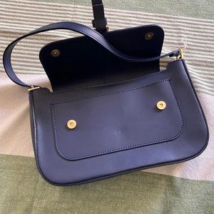 Women blue handbag